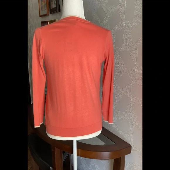 Kate Spade Signature Button Silk Blend Cardigan Sweater NWT